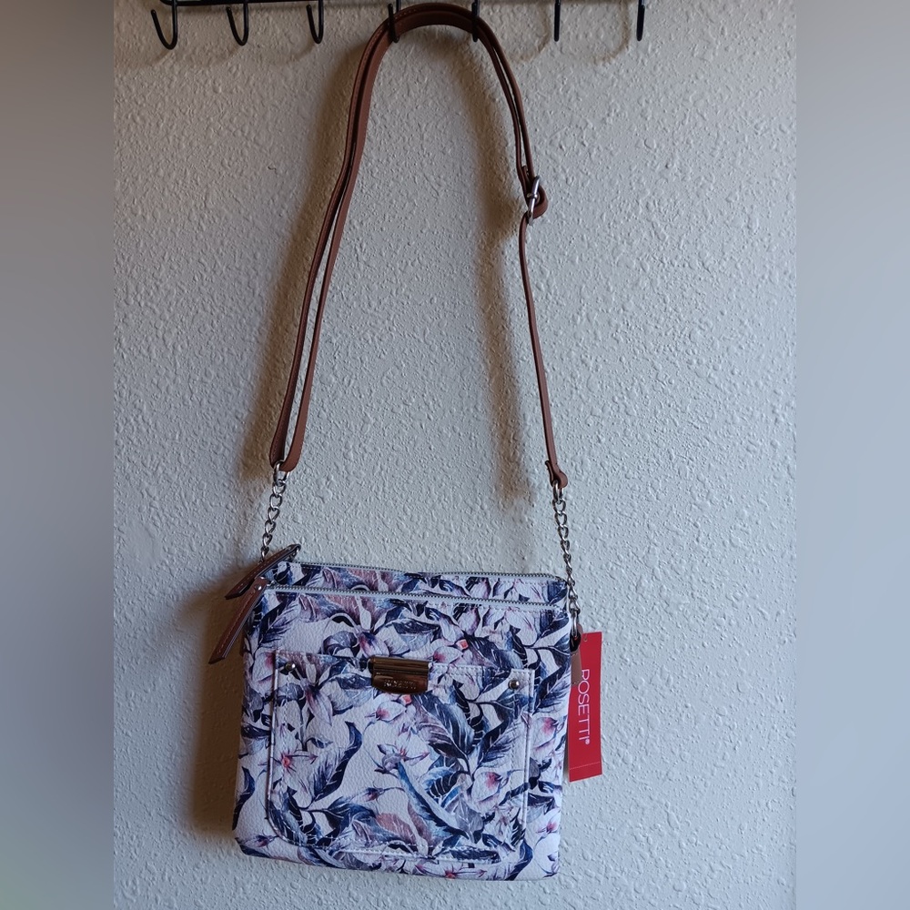 Rosetti White and Lilac Floral Crossbody